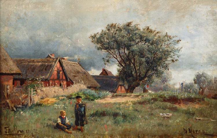 Walter Moras Blick auf Thiessow Rugen china oil painting image